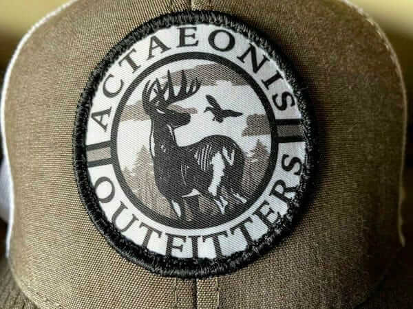 woven patch on hat